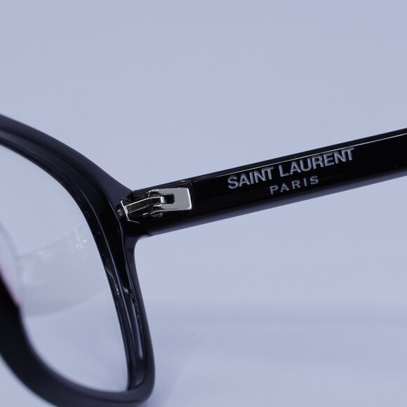 Saint Laurent SL157 001 Eyeglasses Black 52mm Square Frame - Picture 8 of 10